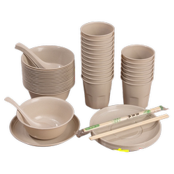 Rice husk disposable tableware has been purchased more than 7,000 times Rice husk disposable tableware has been purchased more than 7,000 times