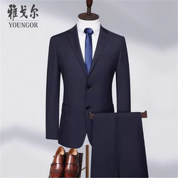 Youngor Suit Set for Men, Spring and Autumn Business Attire, Wrinkle-Resistant, High-Grade Wool Suit, Groom's Formal Wear Youngor Suit Set for Men, Spring and Autumn Business Attire, Wrinkle-Resistant, High-Grade Wool Suit, Groom's Formal Wear