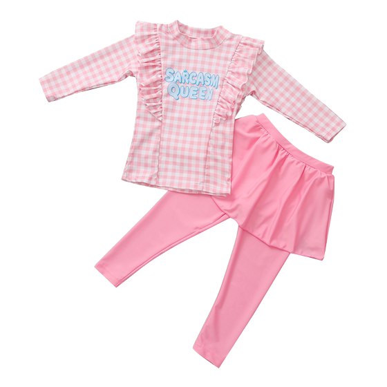 Korean children's swimsuit girl split trousers sun protection medium-sized children's skirt beach hot spring swimming suit
Korean children's swimsuit girl split trousers sun protection medium-sized children's skirt beach hot spring swimming suit
