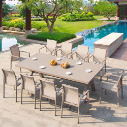 Outdoor Villa Tables and Chairs, Courtyard Outdoor All-Aluminum Garden Leisure Balcony Open-Air Outdoor Seating, Trendy Terrace Tables and Chairs Outdoor Villa Tables and Chairs, Courtyard Outdoor All-Aluminum Garden Leisure Balcony Open-Air Outdoor Seating, Trendy Terrace Tables and Chairs