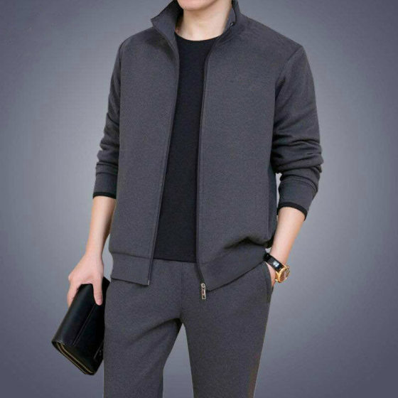 Middle-aged and elderly sports suits for men's large size father suits for spring and autumn middle-aged casual sweatshirt sportswear two-piece set
Middle-aged and elderly sports suits for men's large size father suits for spring and autumn middle-aged casual sweatshirt sportswear two-piece set