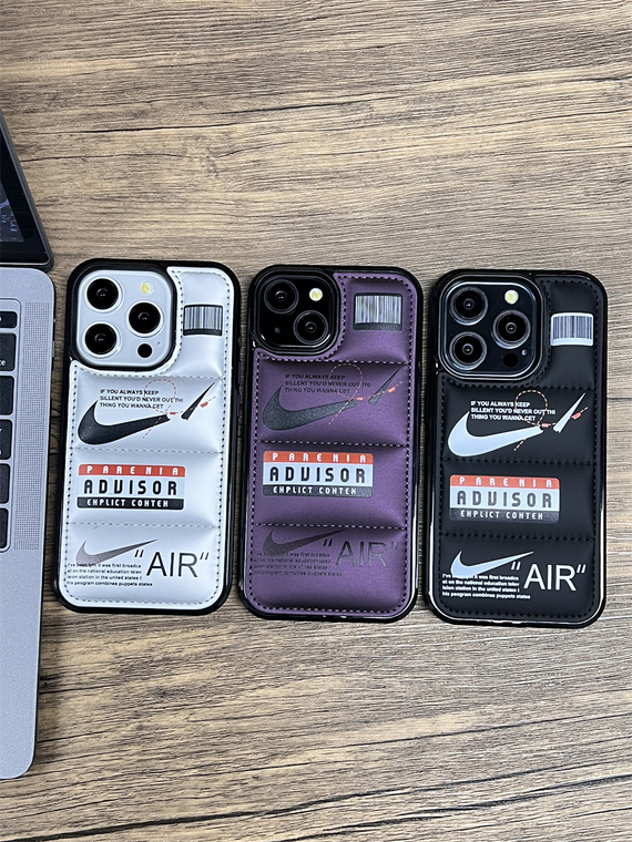 NIKE AIR Personalized Puffy Puffer Down Jacket 15, 14, 13, 12, 11 iPhone Case