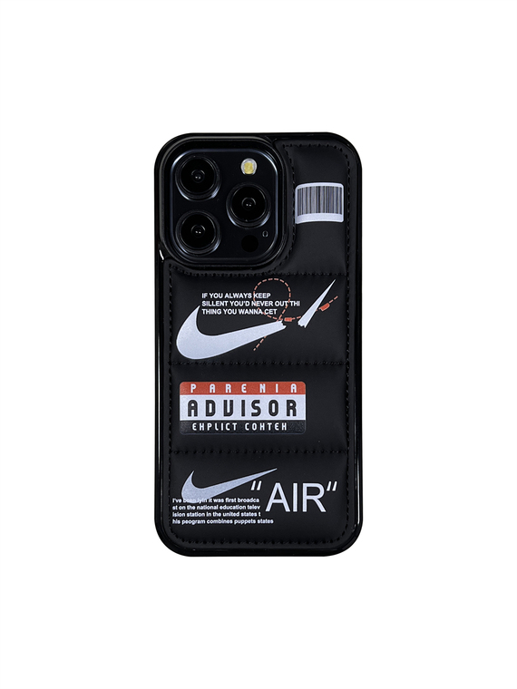 NIKE AIR Personalized Puffy Puffer Down Jacket 15, 14, 13, 12, 11 iPhone Case