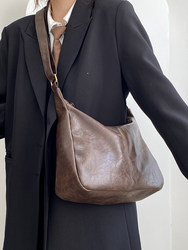 Lu Zi 2025 New Women's Bag, Retro Versatile Large-Capacity Shoulder Bag for Commuting to Work and Attending College Classes Lu Zi 2025 New Women's Bag, Retro Versatile Large-Capacity Shoulder Bag for Commuting to Work and Attending College Classes
