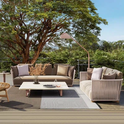 Outdoor courtyard villa open-air hotel leisure area sofa combination outdoor yard balcony small apartment internet celebrity sofa Outdoor courtyard villa open-air hotel leisure area sofa combination outdoor yard balcony small apartment internet celebrity sofa
