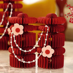 Happy Character Honeycomb Ball Ornaments for Wedding Room Decoration, Engagement Table Setting, Wedding Tabletop Decoration, Three-Dimensional 囍 Character Wedding Supplies Happy Character Honeycomb Ball Ornaments for Wedding Room Decoration, Engagement Table Setting, Wedding Tabletop Decoration, Three-Dimensional 囍 Character Wedding Supplies