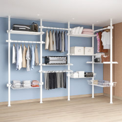 Eco-Friendly Corner Walk-In Closet Bedroom Small Cabinet DIY Combination LAOSHU Metal Open Wardrobe L-Shaped Eco-Friendly Corner Walk-In Closet Bedroom Small Cabinet DIY Combination LAOSHU Metal Open Wardrobe L-Shaped
