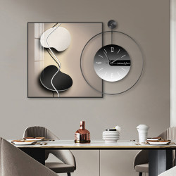 Stone Brings Prosperity Restaurant Decorative Painting Modern Light Luxury High-End Dining Table Background Wall Painting Living Room Clock Dining Room Hanging Painting Stone Brings Prosperity Restaurant Decorative Painting Modern Light Luxury High-End Dining Table Background Wall Painting Living Room Clock Dining Room Hanging Painting