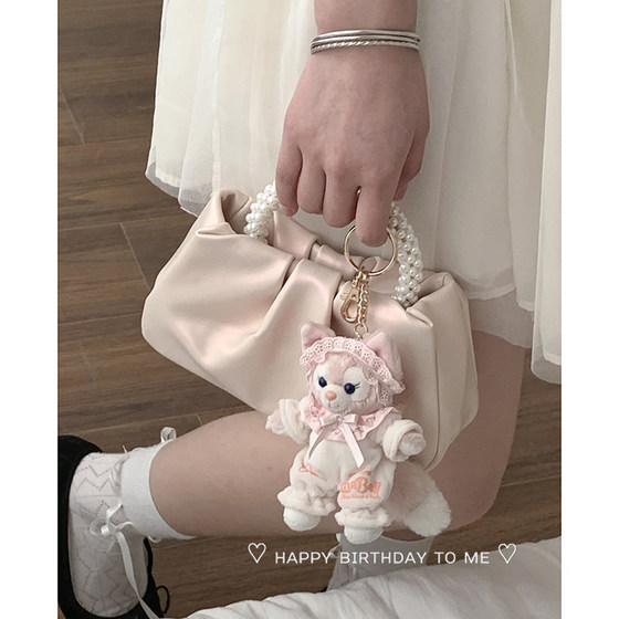 Pearl hand-held cloud bag women's 2024 new trendy Korean small square bag versatile shoulder bag crossbody bag 
Pearl hand-held cloud bag women's 2024 new trendy Korean small square bag versatile shoulder bag crossbody bag