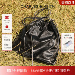 Charles&Keith Autumn and Winter Women's Bag Ck2-10151393 Soft Multi-Functional Shoulder Bucket Bag Backpack Charles&Keith Autumn and Winter Women's Bag Ck2-10151393 Soft Multi-Functional Shoulder Bucket Bag Backpack