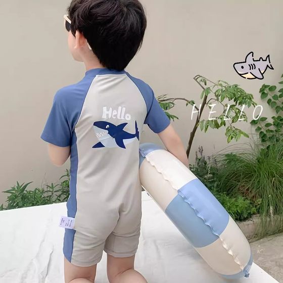 Children's swimsuit boy cute one-piece shark little baby baby baby toddler short-sleeved sun protection quick-drying swimsuit
Children's swimsuit boy cute one-piece shark little baby baby baby toddler short-sleeved sun protection quick-drying swimsuit