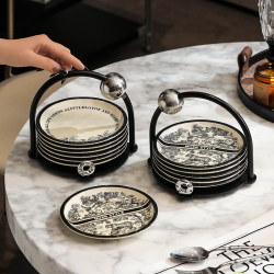 Mantime Tuguo Dish, Household Food-Grade, Light Luxury, High-End Dining Table Waste Tray, Exquisite Ceramic Ashtray Dish Mantime Tuguo Dish, Household Food-Grade, Light Luxury, High-End Dining Table Waste Tray, Exquisite Ceramic Ashtray Dish