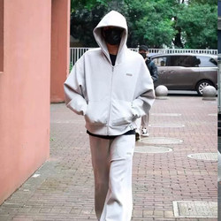 good New arrival Star Rhinestone Air Layer Cardigan Zipper Outwear Hooded Sweatshirt Unisex Couple Trendy good New arrival Star Rhinestone Air Layer Cardigan Zipper Outwear Hooded Sweatshirt Unisex Couple Trendy