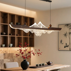 New Chinese-Style Tea Room Chandelier, Zen-Inspired, Medieval Style, Song-Style Aesthetics, Restaurant Lighting, Bar Counter, High-End Island Counter, Long Strip Lighting Fixtures New Chinese-Style Tea Room Chandelier, Zen-Inspired, Medieval Style, Song-Style Aesthetics, Restaurant Lighting, Bar Counter, High-End Island Counter, Long Strip Lighting Fixtures
