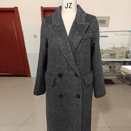 Camel velvet thickened high-end gray white camel black long double-sided cashmere coat warm woolen jacket for women
Camel velvet thickened high-end gray white camel black long double-sided cashmere coat warm woolen jacket for women