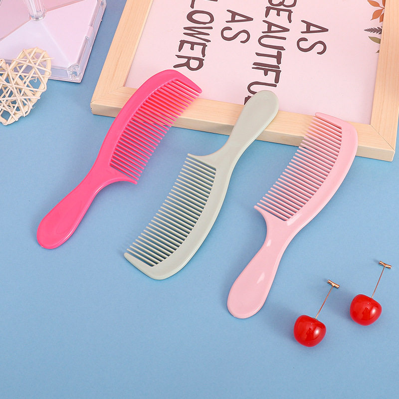 소녀용 플라스틱 가정용 빗, 휴대용 손잡이 빗, 미용 빗, 스무딩 빗, 마사지 머리 빗-