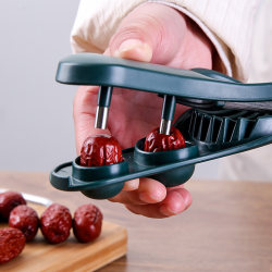 Two-In-One Jujube Core Remover, Universal Size, Red Date Core Remover, Multifunctional Egg and Strawberry Slicer Tool Two-In-One Jujube Core Remover, Universal Size, Red Date Core Remover, Multifunctional Egg and Strawberry Slicer Tool