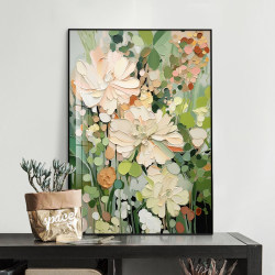 Green and Fresh Desktop Painting, Abstract Restaurant Mural, Textured Nordic Style Living Room Sofa Background Wall Decorative Painting Green and Fresh Desktop Painting, Abstract Restaurant Mural, Textured Nordic Style Living Room Sofa Background Wall Decorative Painting