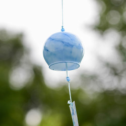 Japanese-Style Marble-Patterned Glass Wind Chime Pendant Bell Decoration, Fresh and Simple Graduation Gift for Friends' Birthday  Japanese-Style Marble-Patterned Glass Wind Chime Pendant Bell Decoration, Fresh and Simple Graduation Gift for Friends' Birthday