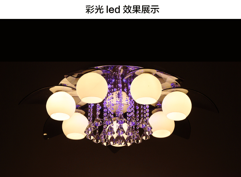 白色莲花灯直径55/70/85cm现代简约时尚3/5/7头led水晶吸顶灯包邮