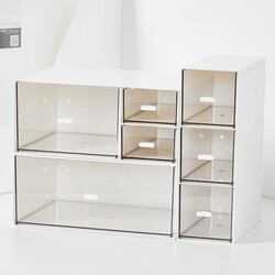 Transparent Acrylic Drawer-Type Desktop Storage Box Student Desk Stationery Cosmetics Storage Rack Office Organization Transparent Acrylic Drawer-Type Desktop Storage Box Student Desk Stationery Cosmetics Storage Rack Office Organization