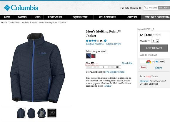 Зимняя одежда Columbia 1 Men's Melting Point Jacket Columbia Зимняя одежда Columbia 1 Men's Melting Point Jacket Columbia