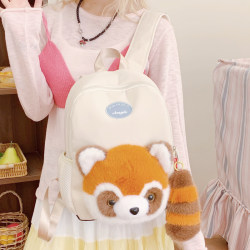 Cartoon little raccoon bag large capacity children's school bag junior high school student shoulder girl bag small backpack cute Cartoon little raccoon bag large capacity children's school bag junior high school student shoulder girl bag small backpack cute