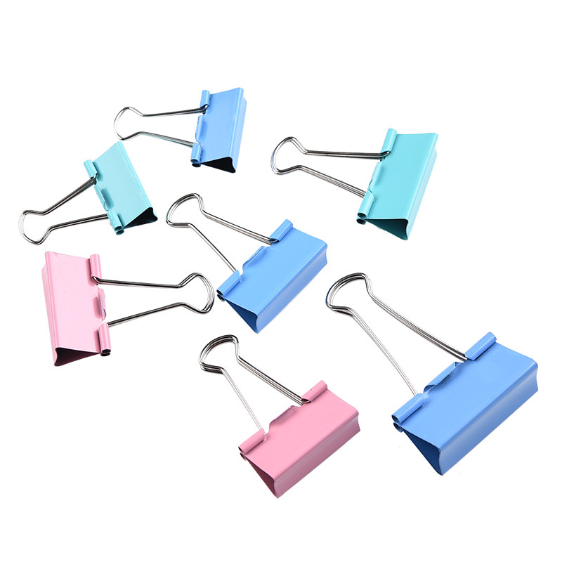 문구류 30개, 컬러풀한 메탈 롱테일 클립, 더브테일 클립, 오피스 파일 클립, 지폐 클립, 학생 시험지 클립 -