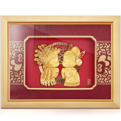 24K High-End Gold Foil Decorative Painting Wedding Gift for Newlyweds, Best Friends, and Friends, Creative and Personalized Internet-Famous Gift, Exquisite 24K High-End Gold Foil Decorative Painting Wedding Gift for Newlyweds, Best Friends, and Friends, Creative and Personalized Internet-Famous Gift, Exquisite
