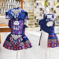 New pet clothes for dogs and cats, ethnic minority Zhuang, Yao and Miao embroidery, Chinese style national style spring and autumn clothing New pet clothes for dogs and cats, ethnic minority Zhuang, Yao and Miao embroidery, Chinese style national style spring and autumn clothing