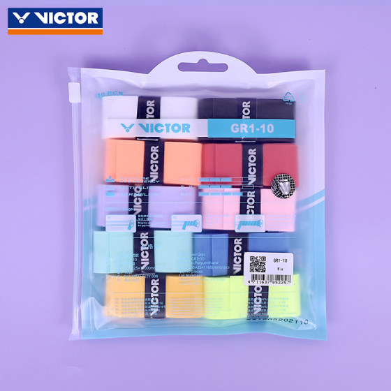 VICTOR Victor Candy Color Hand Glue Victory Badminton Rack Grip Handle Non-slip Wear-resistant 10-piece GR1 VICTOR Victor Candy Color Hand Glue Victory Badminton Rack Grip Handle Non-slip Wear-resistant 10-piece GR1