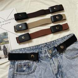 Bean Bag Belt Invisible and Traceless Automatic Buckle Punch-Free Men's and Women's K-style Belt Popular Belt Women's Trouser Belt Bean Bag Belt Invisible and Traceless Automatic Buckle Punch-Free Men's and Women's K-style Belt Popular Belt Women's Trouser Belt