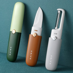 Fruit Knife and Peeler Two-In-One 90% off Stackable Portable Multifunctional Double-Headed Peeler Kitchen Tool Travel Essential Fruit Knife and Peeler Two-In-One 90% off Stackable Portable Multifunctional Double-Headed Peeler Kitchen Tool Travel Essential