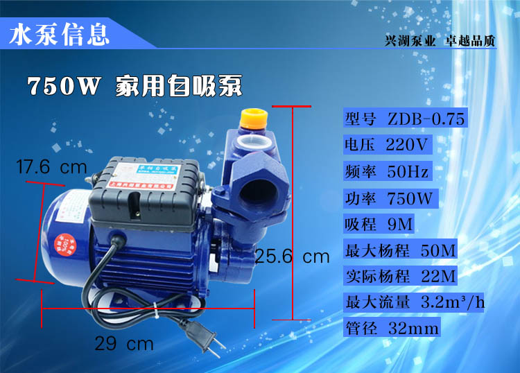 00元】特价家用单相自吸泵增压泵抽自来水泵高