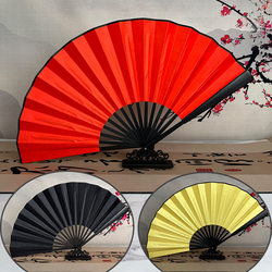 Silk fan blank folding fan picture painting inscription fan men's antique style advertising calligraphy fan white Silk fan blank folding fan picture painting inscription fan men's antique style advertising calligraphy fan white
