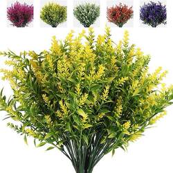 Artificial Lavender Fake Flower UV Protection Hanging Flower Pot Plant Fence Indoor and Outdoor Decoration Artificial Lavender Fake Flower UV Protection Hanging Flower Pot Plant Fence Indoor and Outdoor Decoration