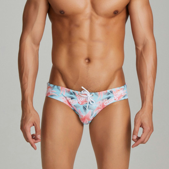 New men's printed fashionable sexy low waist drawstring swim trunks antibacterial double-layer beach swimsuit light luxury
New men's printed fashionable sexy low waist drawstring swim trunks antibacterial double-layer beach swimsuit light luxury