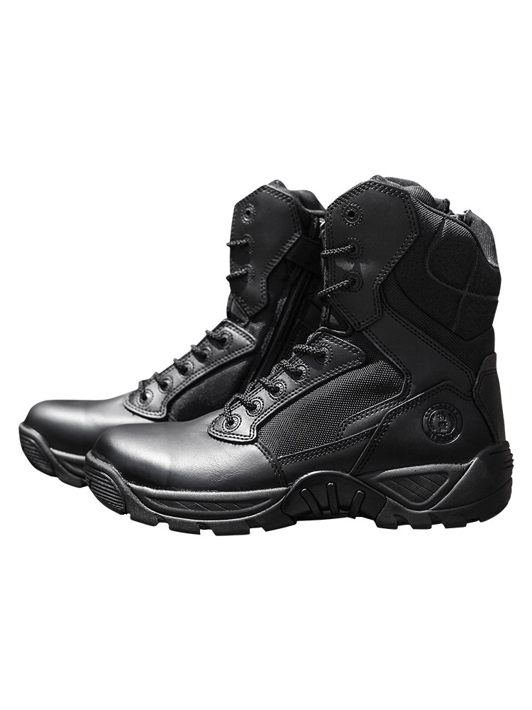 Junloke D14099 メンズ レザー タクティカルブーツ - ハイカット