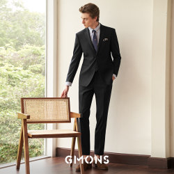 Guillomont Suit Men's Business Suit Jacket Black All-Season Professional Formal Wear Male Groom Wedding Dress Guillomont Suit Men's Business Suit Jacket Black All-Season Professional Formal Wear Male Groom Wedding Dress
