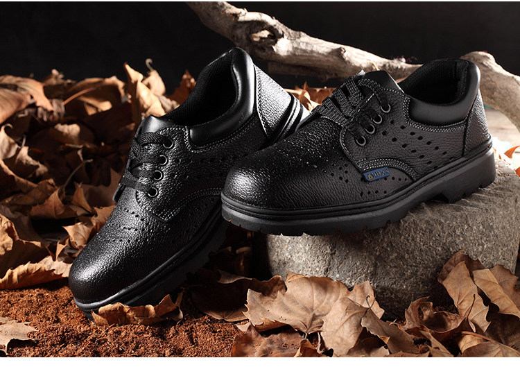 Защитная обувь 包邮透气防臭劳保鞋男钢包头防砸防刺穿安全实心防水耐油夏季工作 Tal Shield