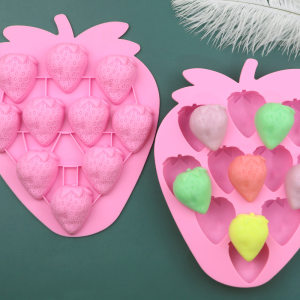 10 grids of strawberry silicone ice grid handmade ice aromatherapy mold jelly pudding fondant mold internet celebrity chocolate baking 
10 grids of strawberry silicone ice grid handmade ice aromatherapy mold jelly pudding fondant mold internet celebrity chocolate baking