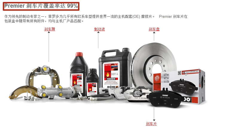 00元】福特福克斯蒙迪欧致胜s-max沃尔沃嘉年华前后刹车片菲罗多摩擦