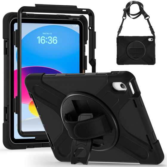 Anti-fall case suitable for Apple tablet tenth generation iPad 11 generation 2025 A16 computer protective case with bracket full-inclusive silicone four-corner thickened handheld portable lanyard shoulder strap
Anti-fall case suitable for Apple tablet tenth generation iPad 11 generation 2025 A16 computer protective case with bracket full-inclusive silicone four-corner thickened handheld portable lanyard shoulder strap