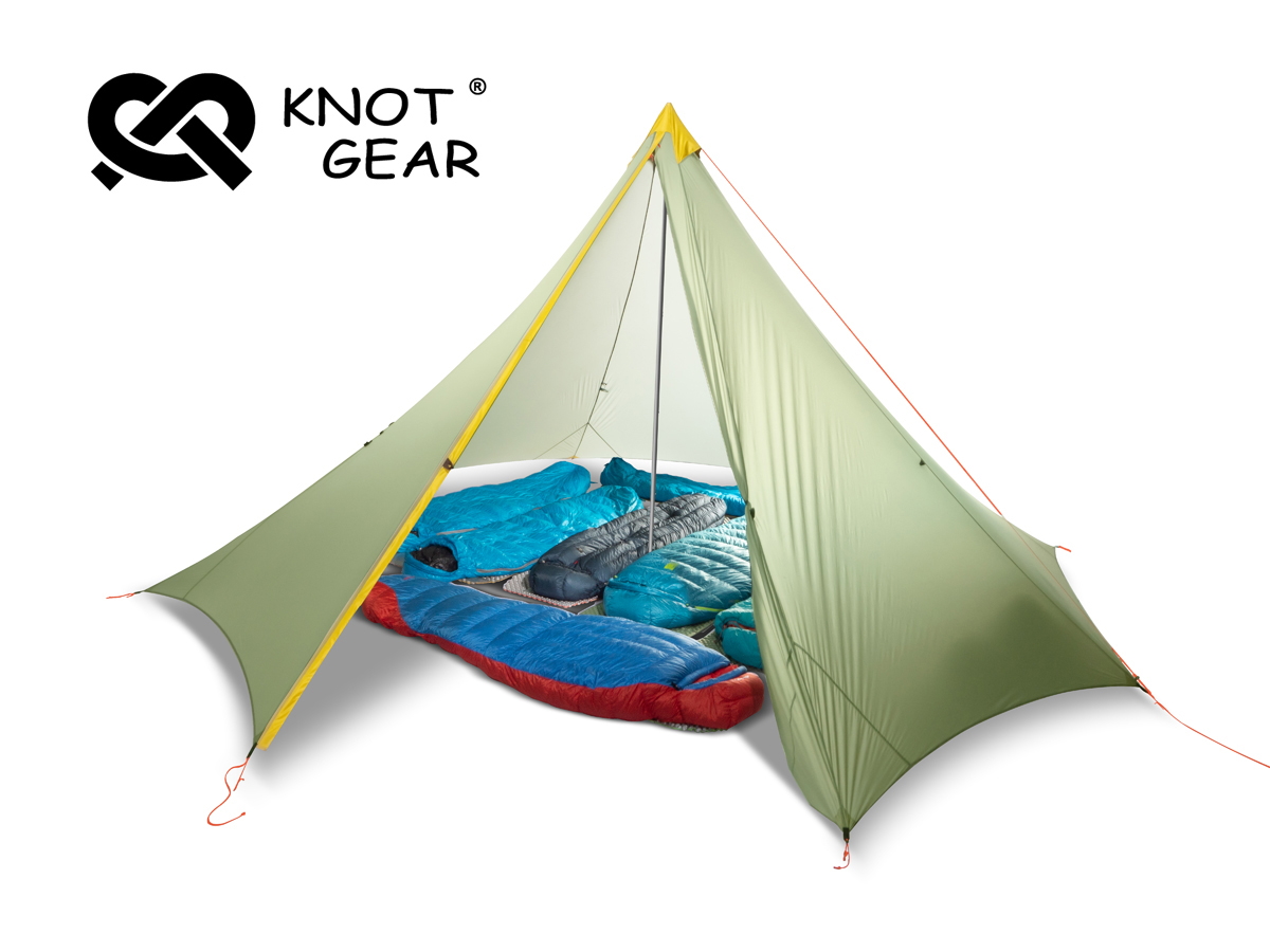 Knot 胡夫1-2-4-8人八边金字塔帐篷户外登山露营防风雨涂硅帐篷