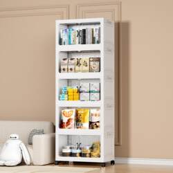 Installation-Free Multi-Layer Folding Storage Cabinet Household Plastic Wardrobe Storage Cabinet Snack Storage Cabinet Clothes Storage Box Installation-Free Multi-Layer Folding Storage Cabinet Household Plastic Wardrobe Storage Cabinet Snack Storage Cabinet Clothes Storage Box