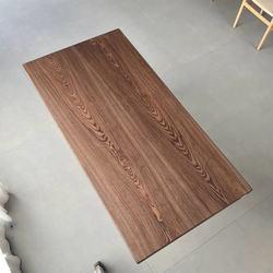 North American ash wood large table made of black walnut color solid wood dining table tea table log office desk 159*80*4.5 North American ash wood large table made of black walnut color solid wood dining table tea table log office desk 159*80*4.5