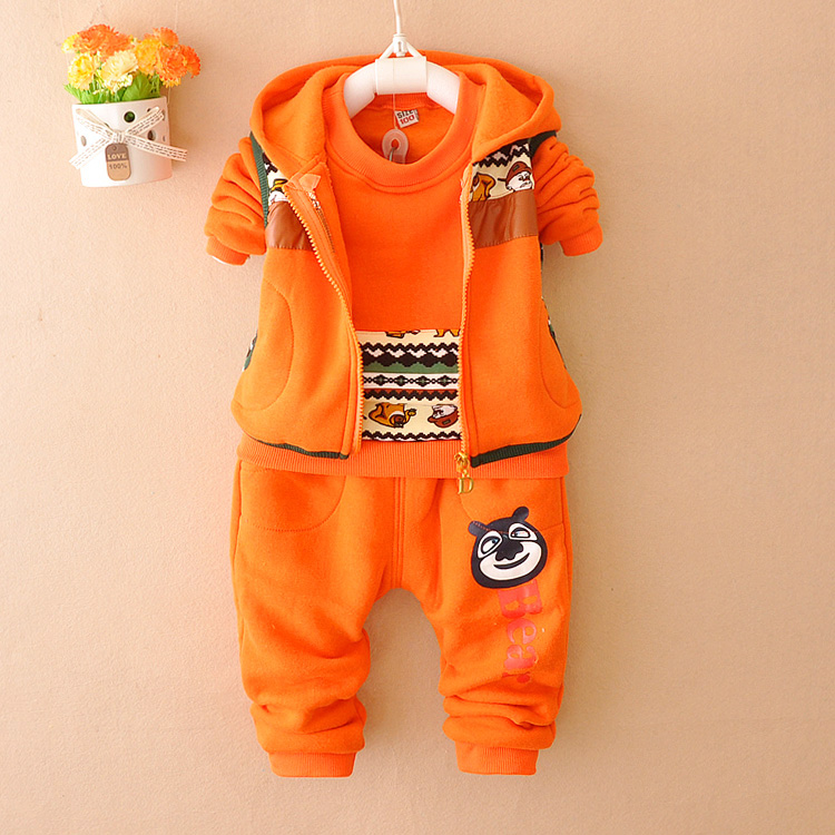 宝宝童装秋装2014新款男童长袖运动套装婴儿衣服6个月