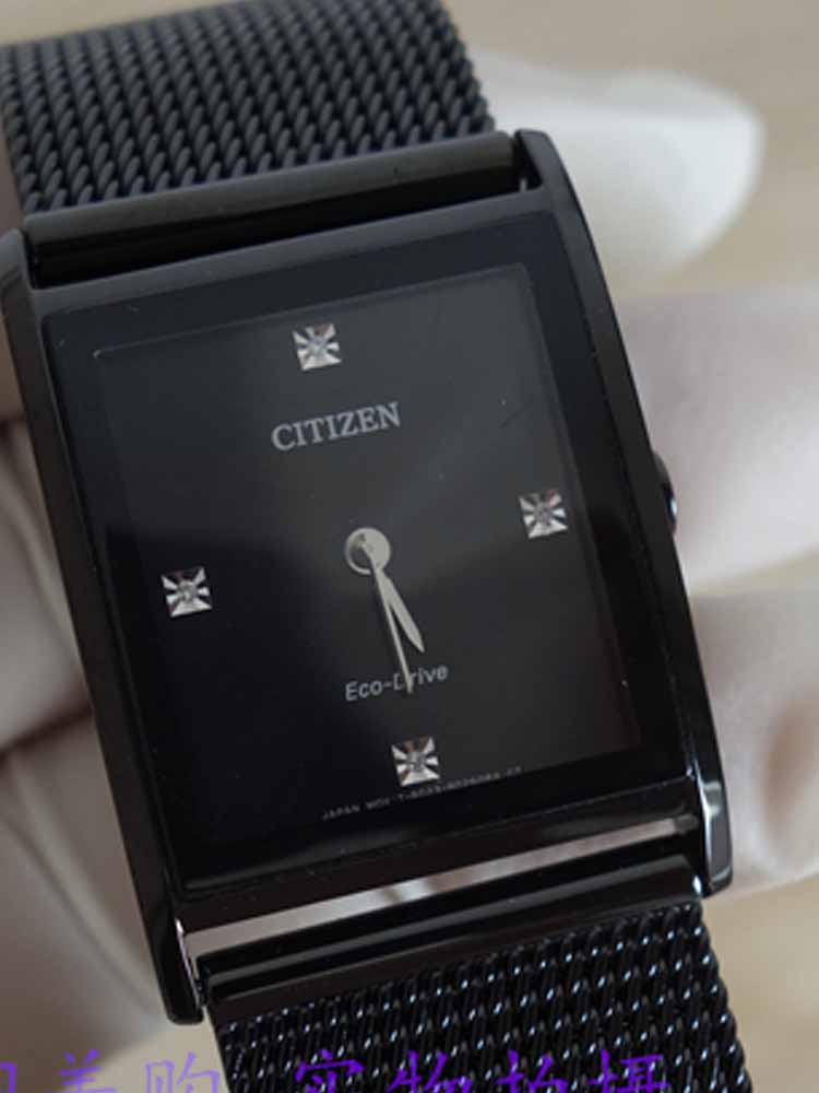 CITIZEN西铁城 光动能黑色方形表 CITIZEN西铁城 光动能黑色方形表
