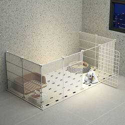Pet Fence, Dog Cage, Indoor Dog Kennel, Fence, Dog Enclosure, Dog and Cat Free Splicing Cage, Anti-Escape Dog Cage, Cat Cage Pet Fence, Dog Cage, Indoor Dog Kennel, Fence, Dog Enclosure, Dog and Cat Free Splicing Cage, Anti-Escape Dog Cage, Cat Cage