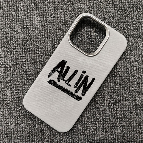 Off white — Texas Poker Allin Matte Microfiber Canvas Fabric 15, 14, 13, 12 iPhone Case